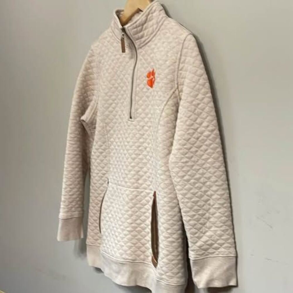 Clemson Marleylilly Tigers Quilted Pullover Womens Sz Medium